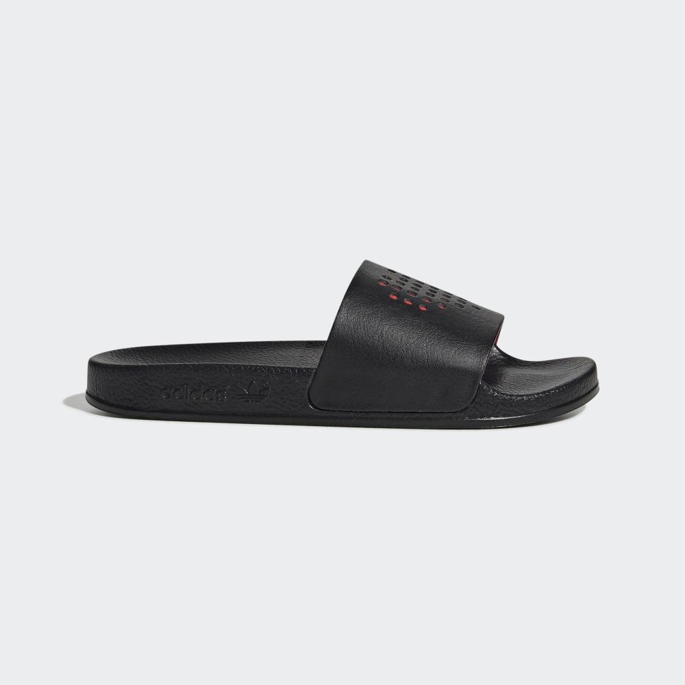 Papuci Adidas Adilette Fete Romania - Negrii/Rosii EG6700